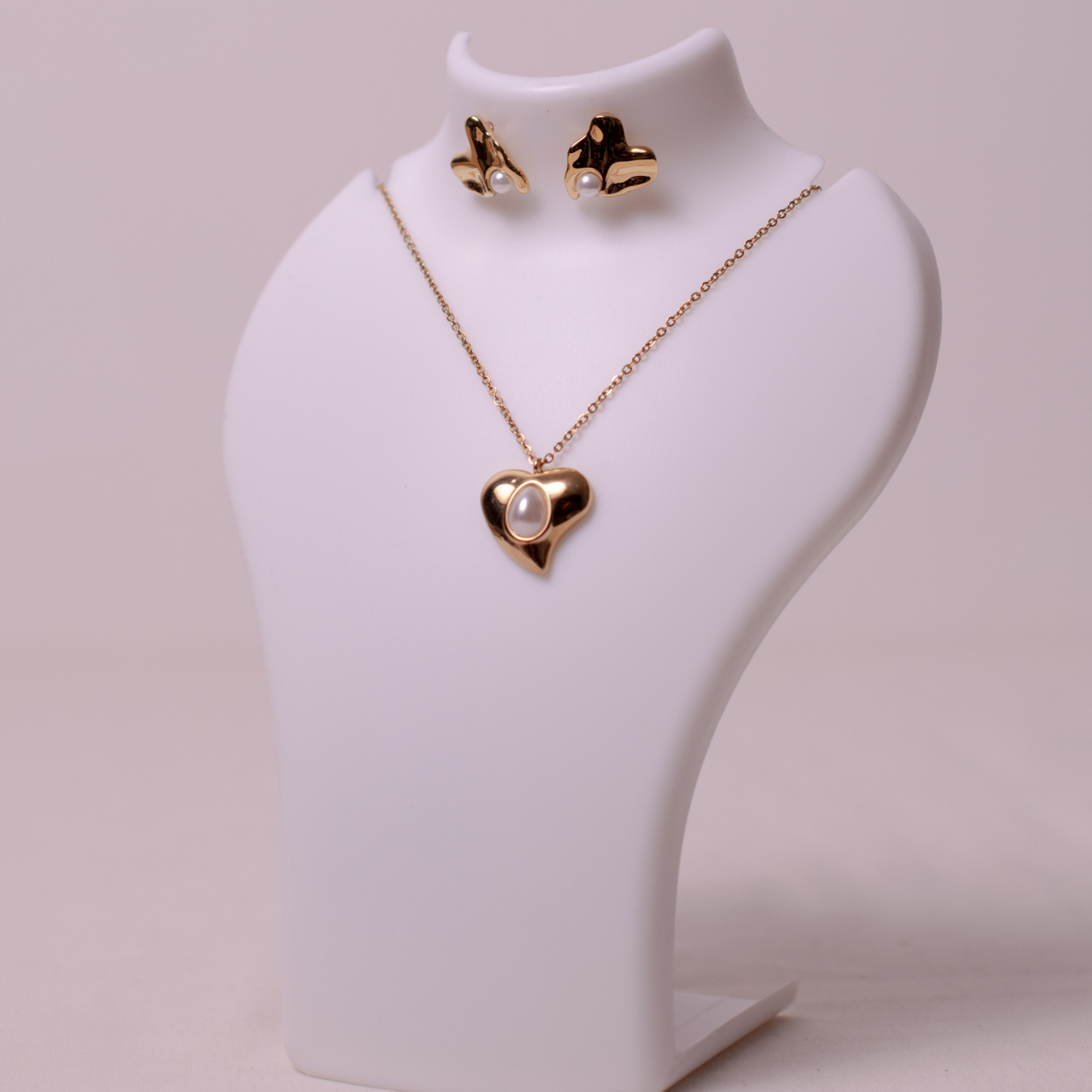 Still Falling for You Necklace Set - 18K Gold Plated