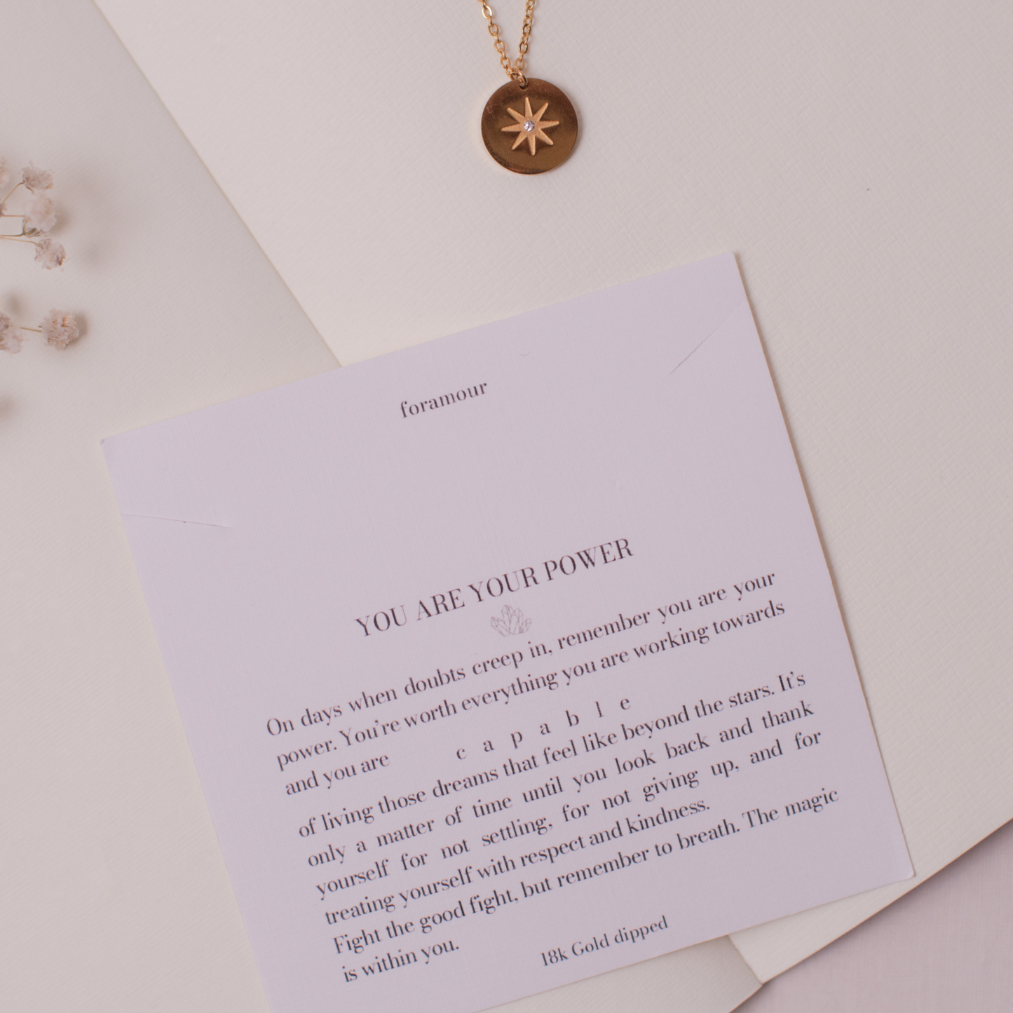 You Are Your Power Star Necklace