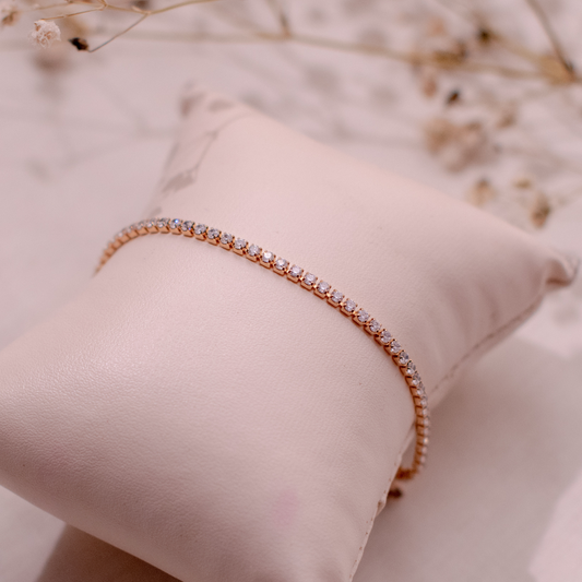 Tennis Bracelet - 18K Gold Plated