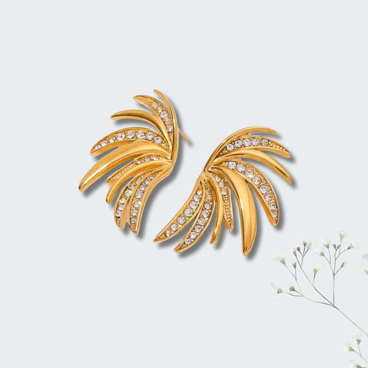 Wings to Fly Earrings- 18K Gold Plated